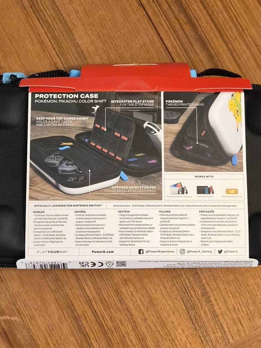 NEW PowerA Pokémon Pikachu Silhouette Nintendo Switch Protection